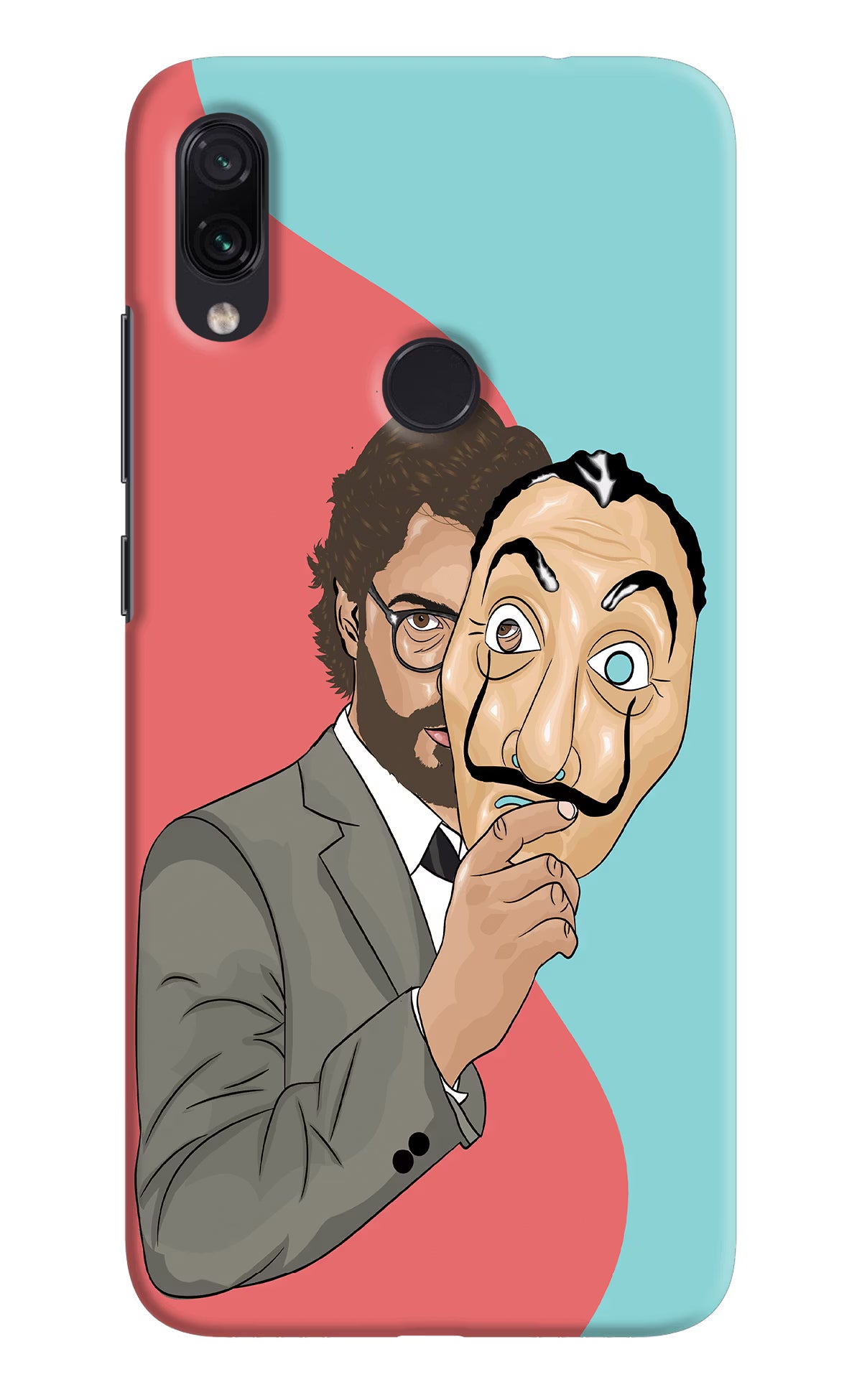 Professor Redmi Note 7S Hard Case Back Cover by Casekaro