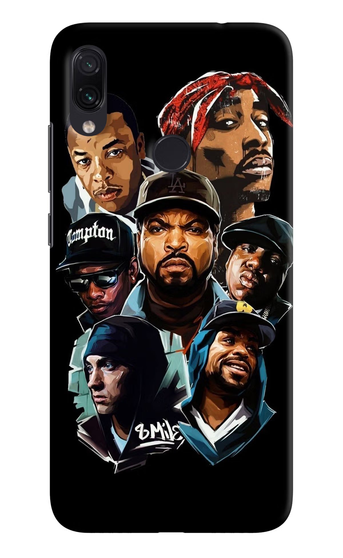 Rappers Redmi Note 7S Hard Case Back Cover by Casekaro