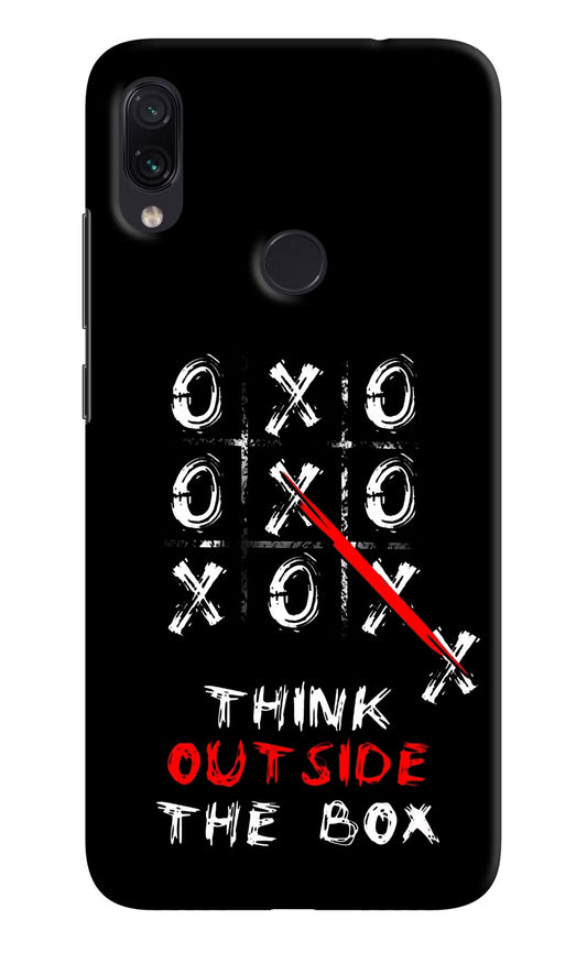 Think out of the BOX Redmi Note 7S Hard Case Back Cover by Casekaro