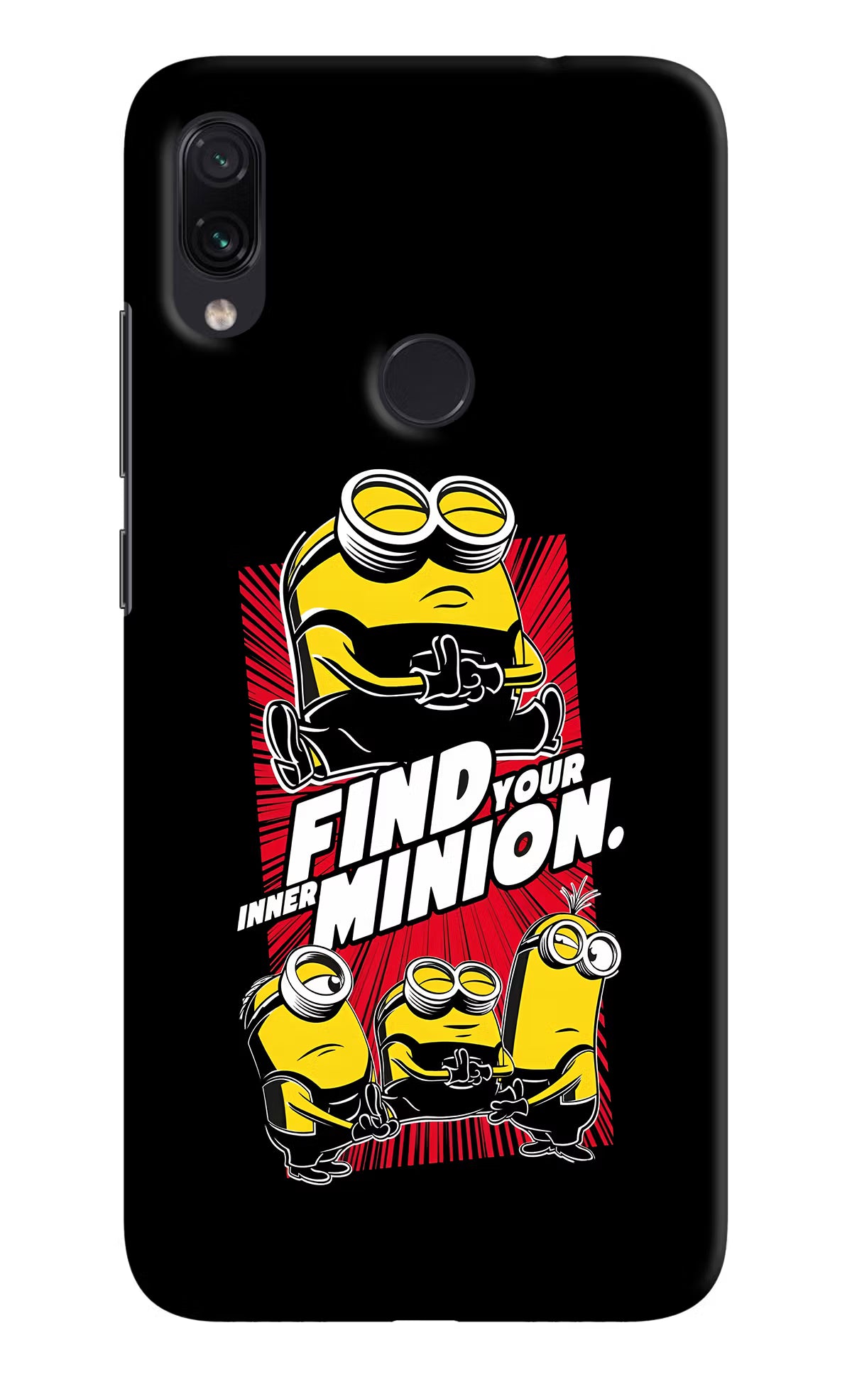 Find your inner Minion Redmi Note 7S Hard Case Back Cover by Casekaro