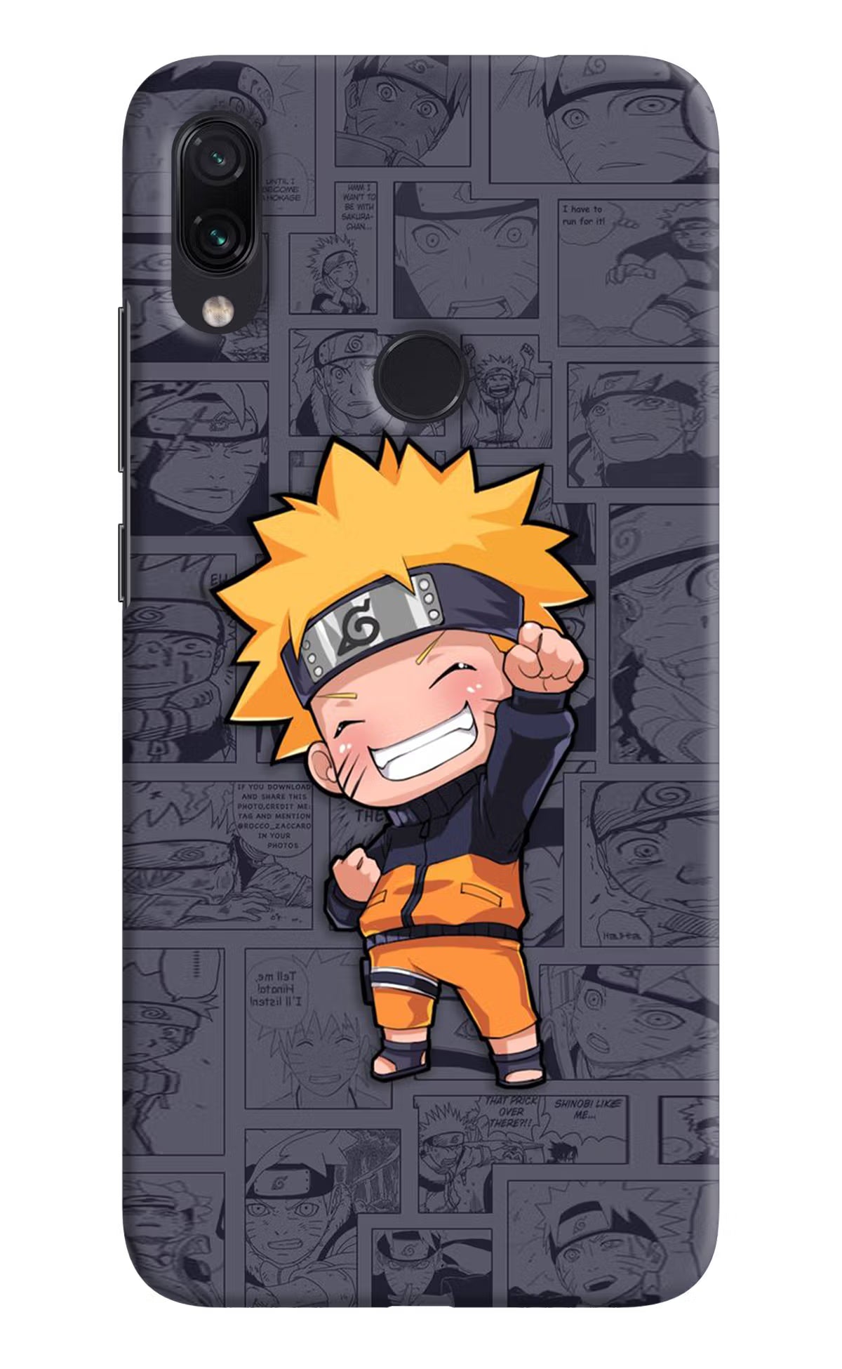 Chota Naruto Redmi Note 7S Hard Case Back Cover by Casekaro