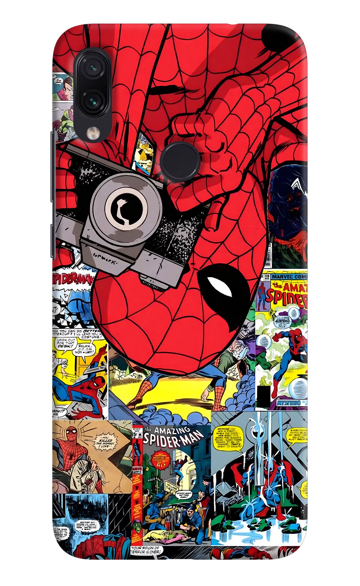 Spider Man Redmi Note 7S Hard Case Back Cover by Casekaro