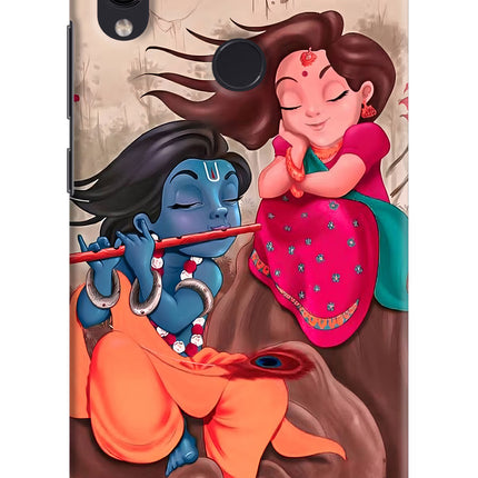 Radhe Krishna Redmi Note 7S Hard Case Back Cover by Casekaro