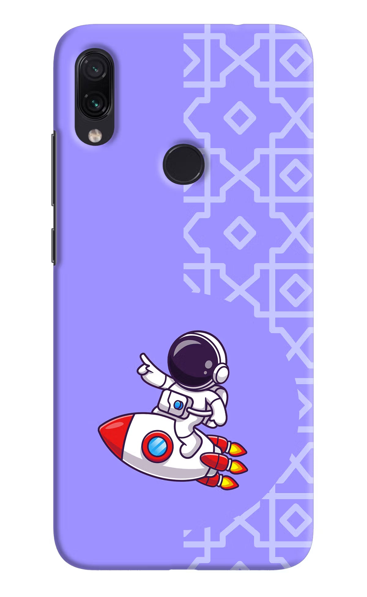 Cute Astronaut Redmi Note 7S Hard Case Back Cover by Casekaro