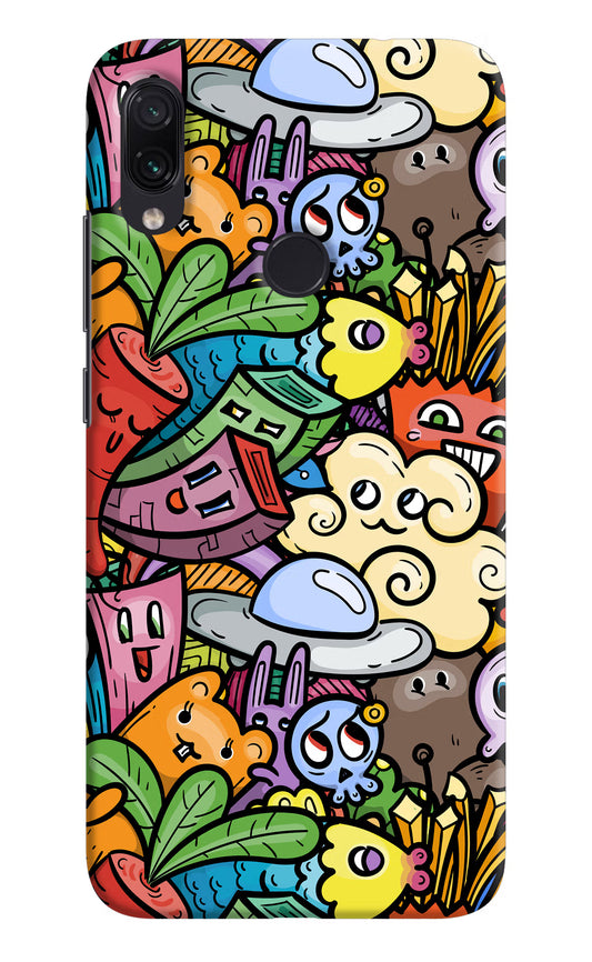 Veggie Doodle Redmi Note 7S Hard Case Back Cover by Casekaro