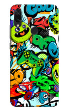 Game Doodle Redmi Note 7S Hard Case Back Cover by Casekaro