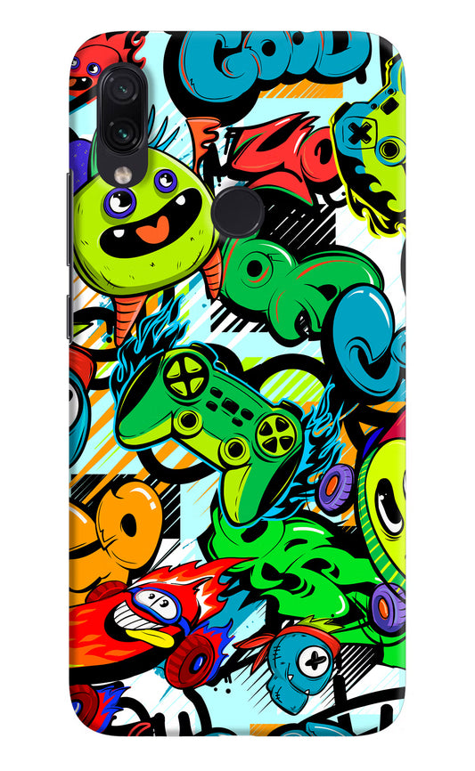 Game Doodle Redmi Note 7S Hard Case Back Cover by Casekaro