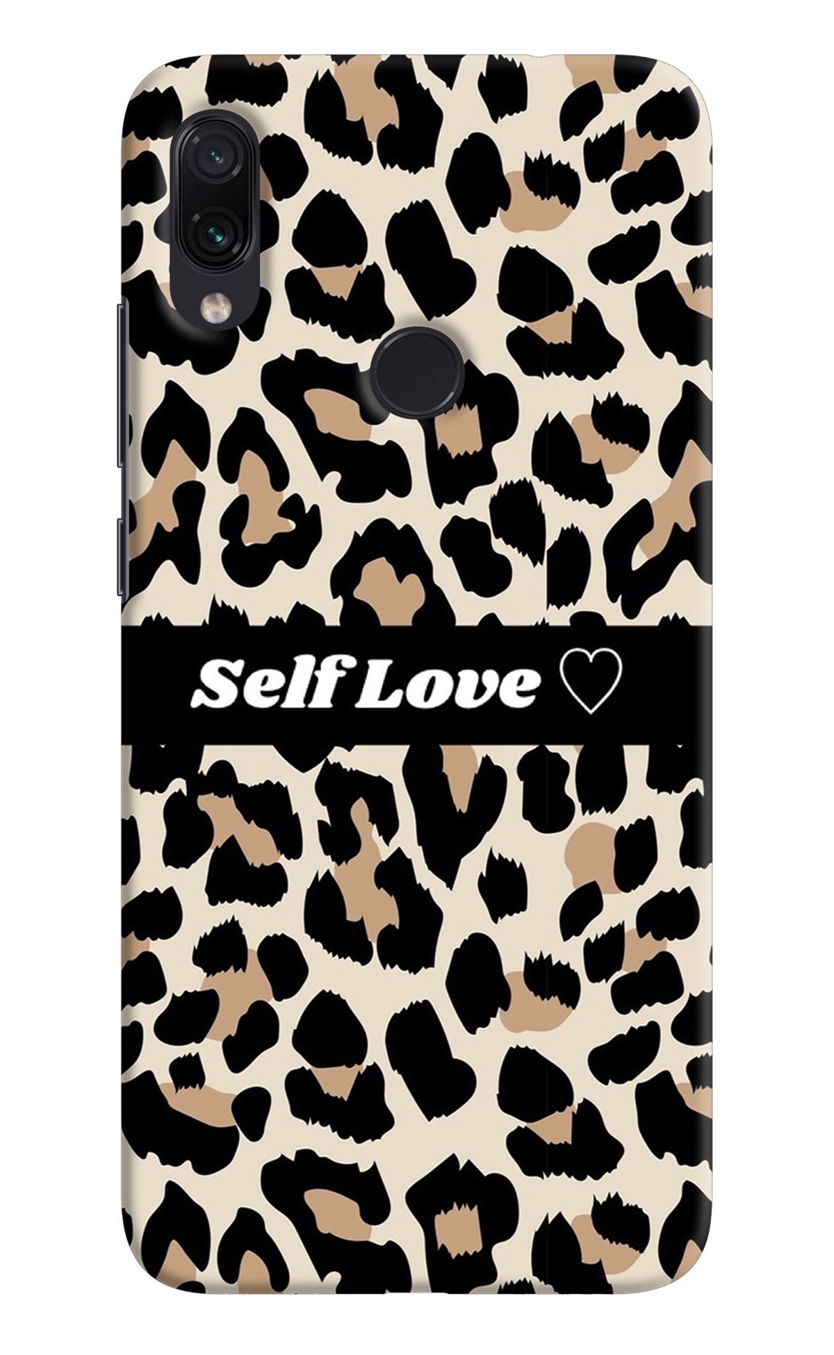 Leopard Print Self Love Redmi Note 7S Back Cover