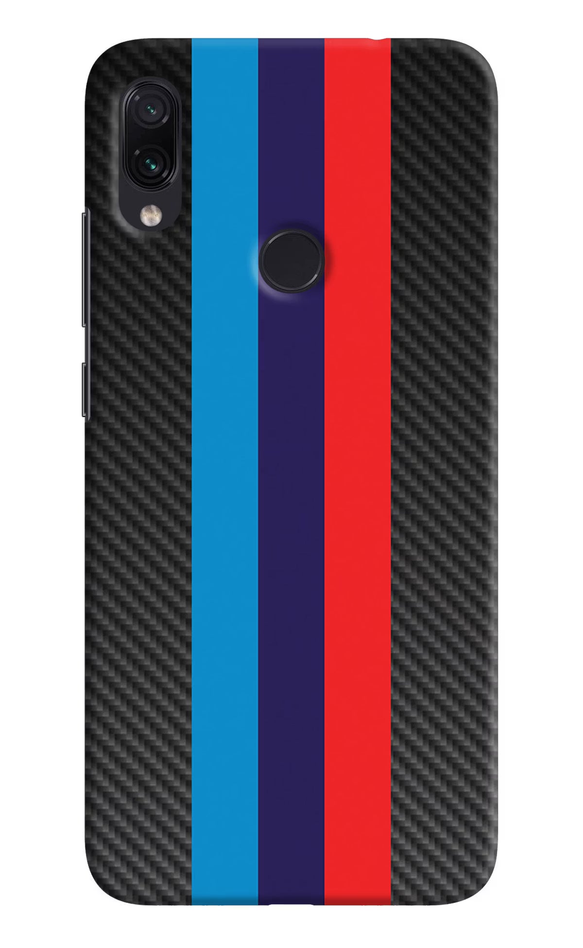 BMW Stripes Pattern Redmi Note 7S Hard Case Back Cover by Casekaro