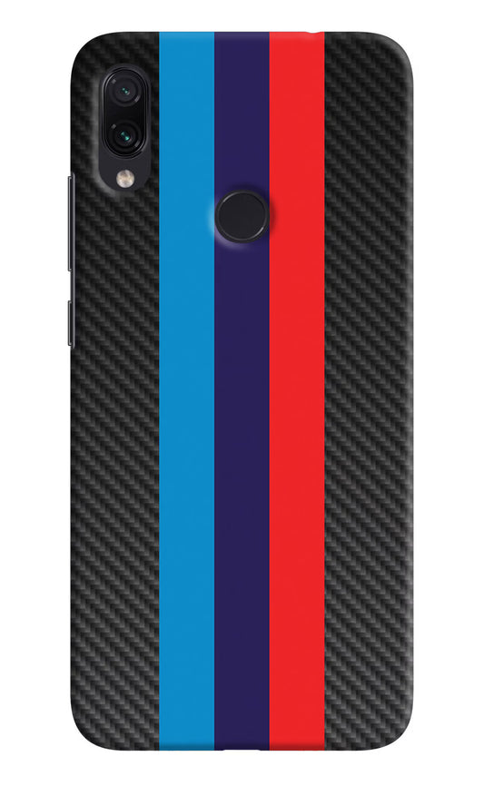 BMW Stripes Pattern Redmi Note 7S Hard Case Back Cover by Casekaro