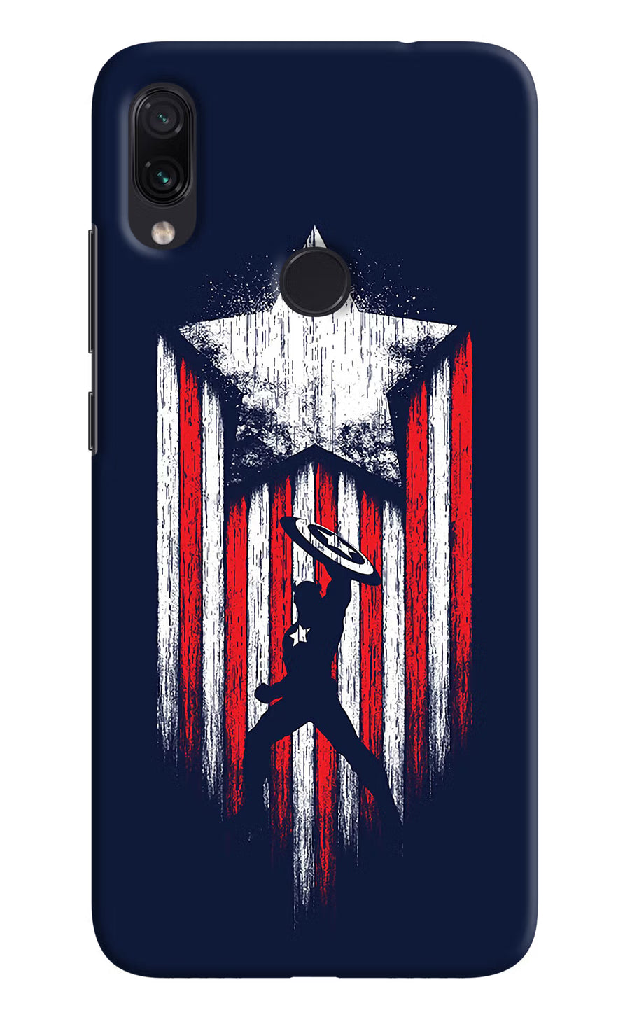 Captain America Marvel Art Redmi Note 7S Back Cover, Hard case