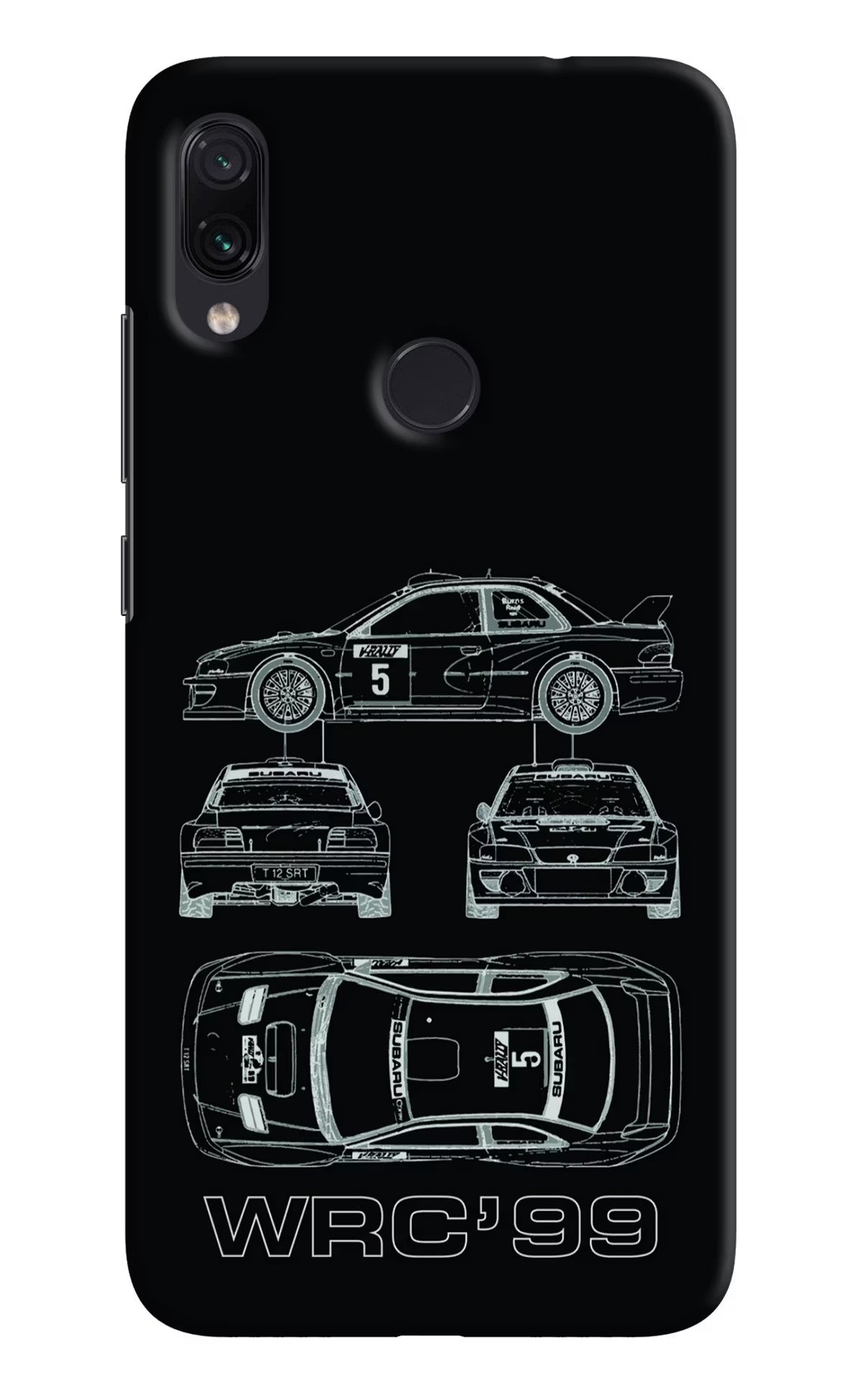 WRC'99 Redmi Note 7S Hard Case Back Cover by Casekaro