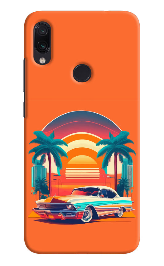 Palm Drive 80s Redmi Note 7S Hard Case Back Cover by Casekaro