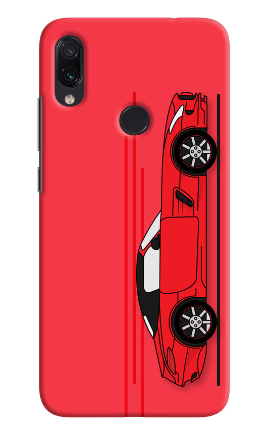 Red Velocity Redmi Note 7S Hard Case Back Cover by Casekaro