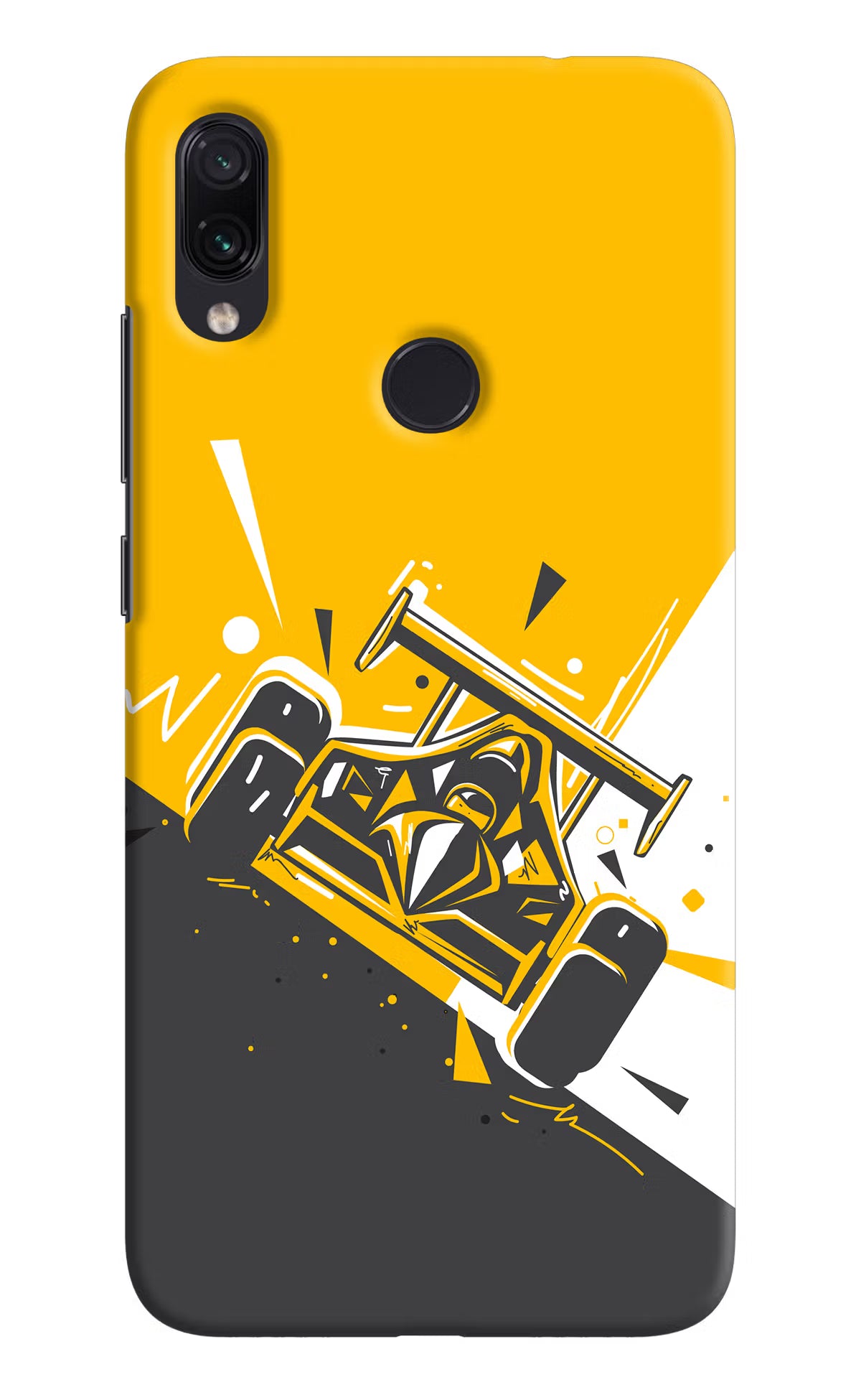 Track King Redmi Note 7S Hard Case Back Cover by Casekaro