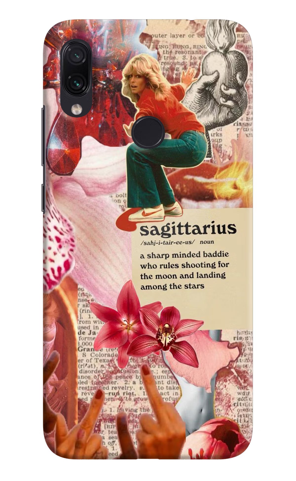 Sagittarius Zodiac Redmi Note 7S Hard Case Back Cover by Casekaro