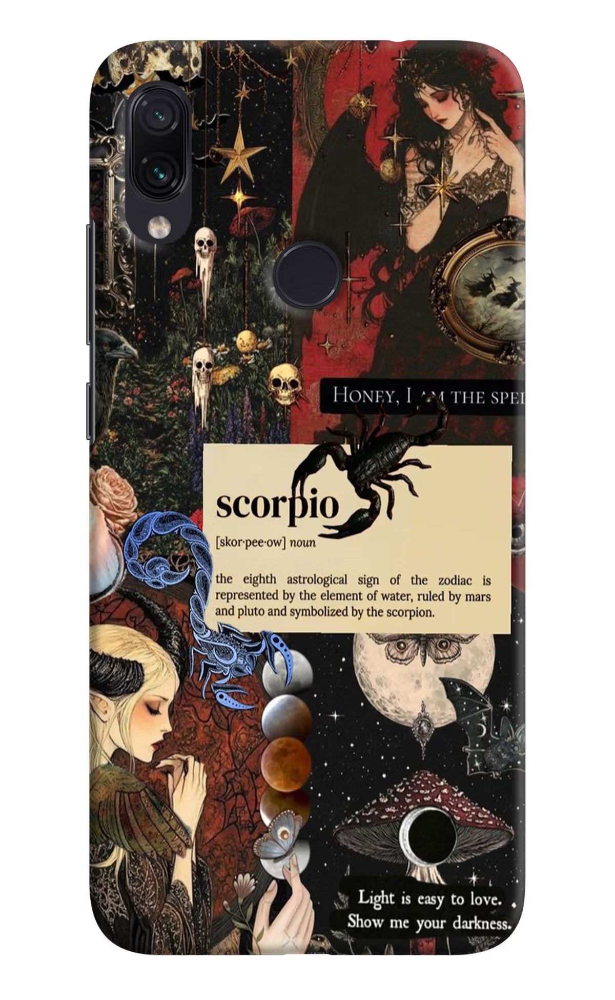 Scorpio Zodiac Redmi Note 7S Hard Case Back Cover by Casekaro