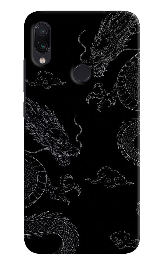 Twin Dragons Redmi Note 7S Hard Case Back Cover by Casekaro