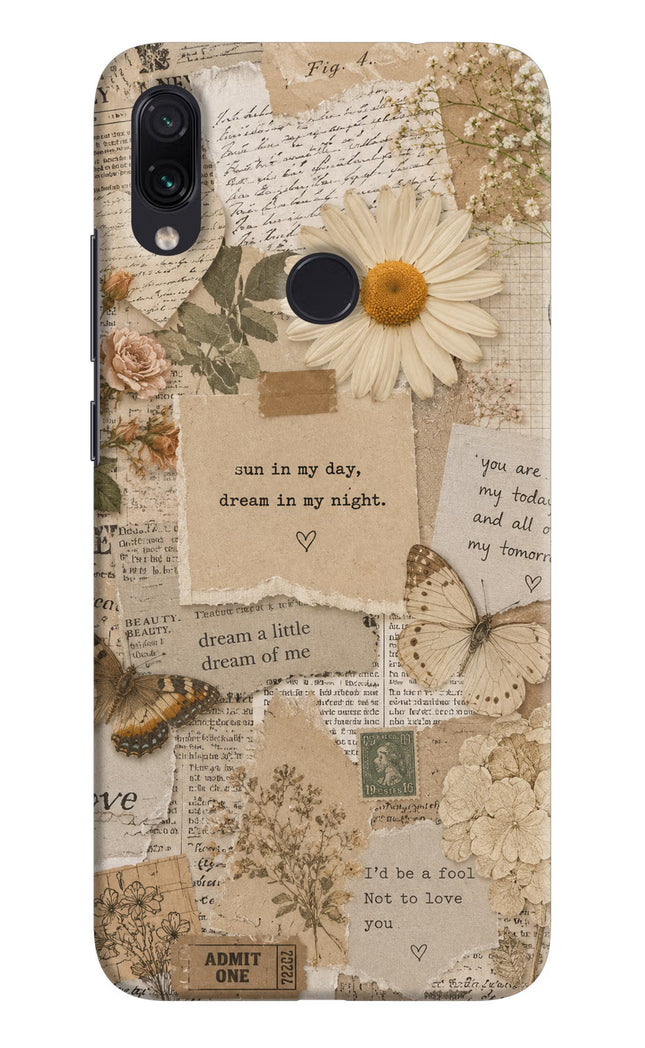 Vintage case Redmi Note 7S Hard Case Back Cover by Casekaro