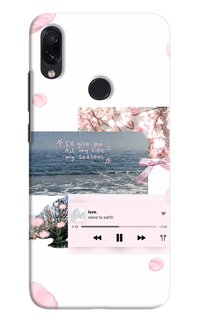 Wave to earth Redmi Note 7S Hard Case Back Cover by Casekaro