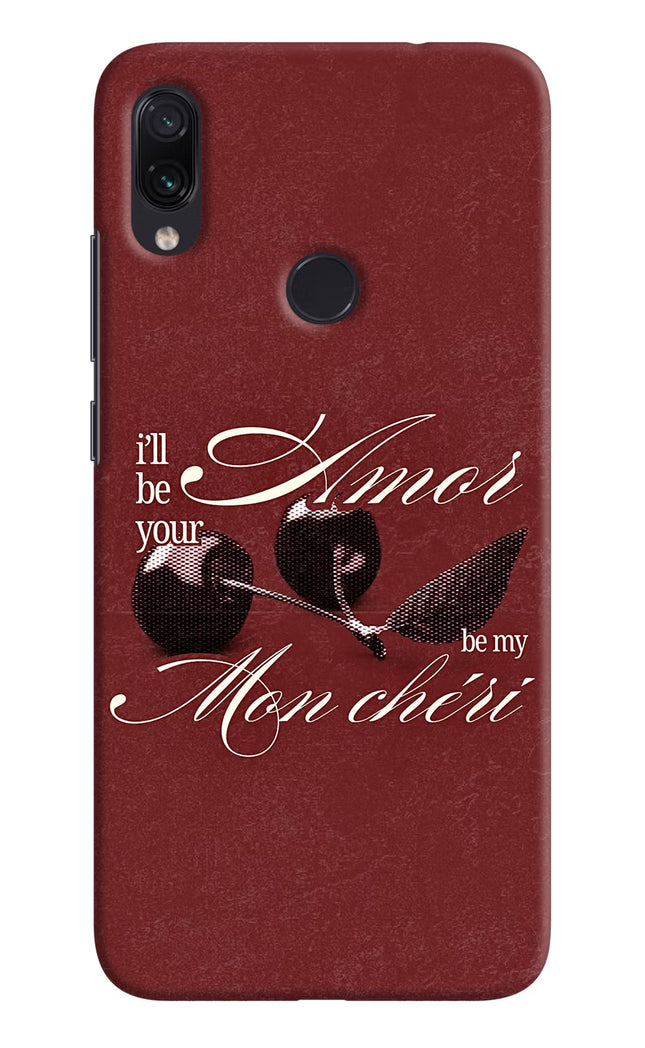 Velvet Cherry Redmi Note 7S Hard Case Back Cover by Casekaro