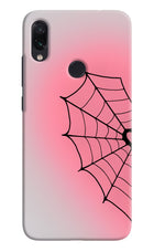 Pink Web Redmi Note 7S Hard Case Back Cover by Casekaro