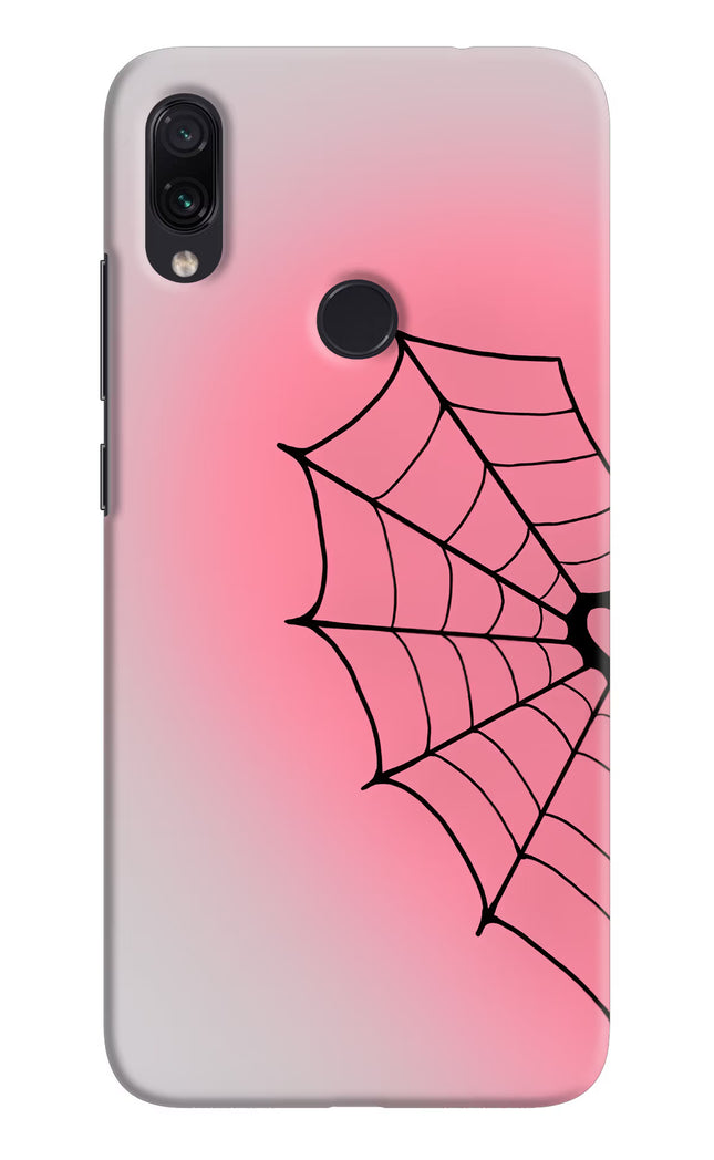 Pink Web Redmi Note 7S Hard Case Back Cover by Casekaro