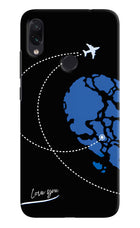 Love Orbit Redmi Note 7S Hard Case Back Cover by Casekaro