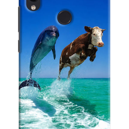 Dolphin vs Cow Redmi Note 7S Hard Case Back Cover by Casekaro