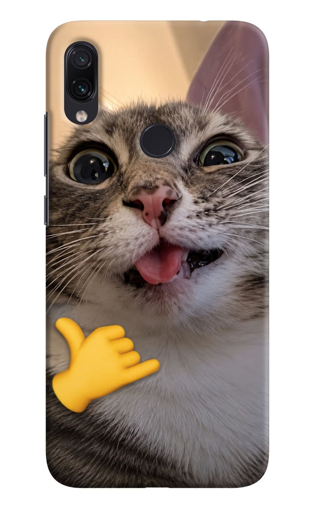 Silly Cat Call Redmi Note 7S Hard Case Back Cover by Casekaro