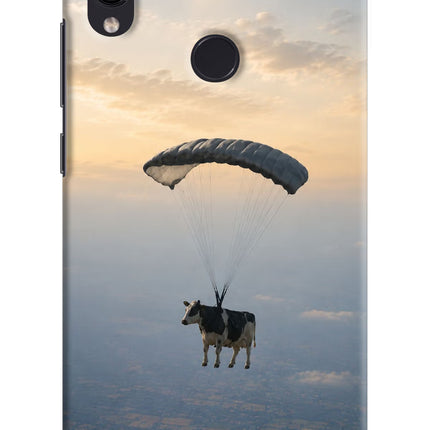 Skydiving Cow Redmi Note 7S Hard Case Back Cover by Casekaro