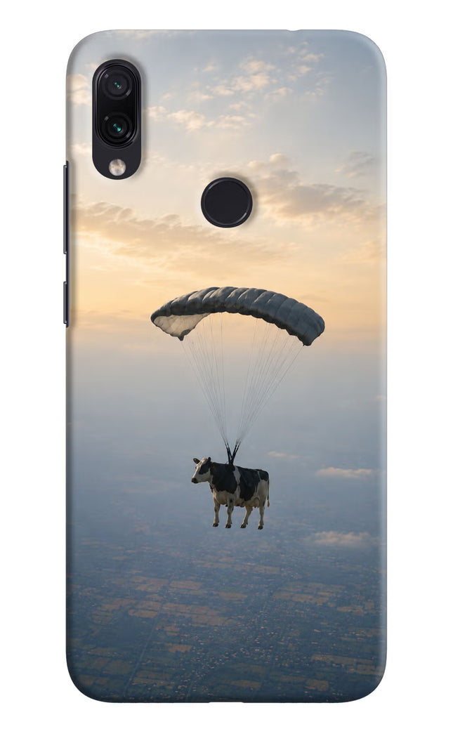 Skydiving Cow Redmi Note 7S Hard Case Back Cover by Casekaro