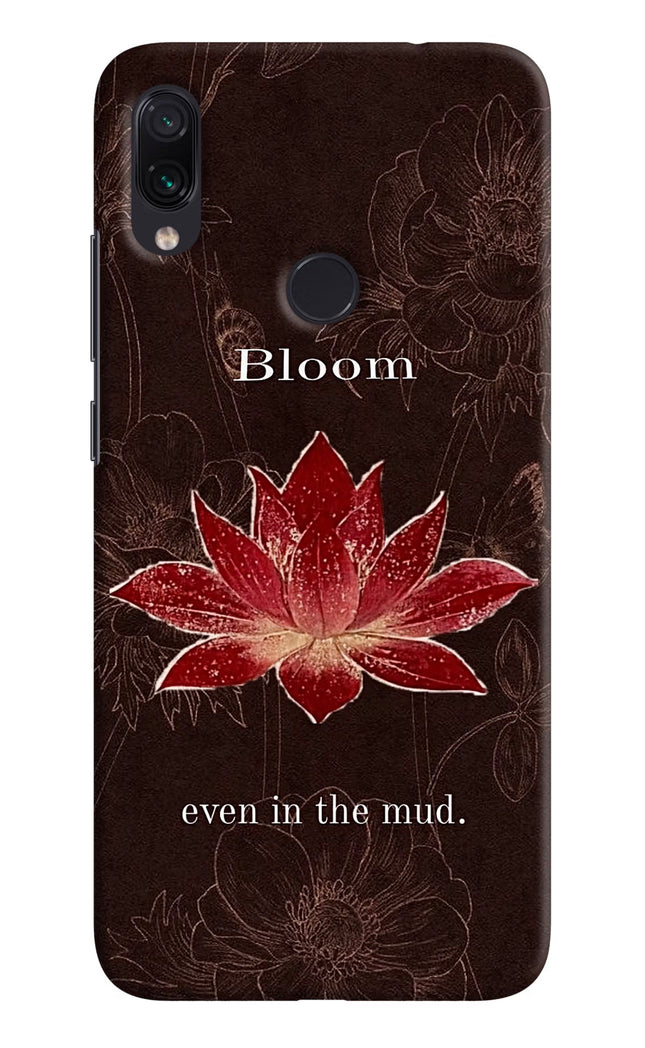 Bloom Redmi Note 7S Hard Case Back Cover by Casekaro
