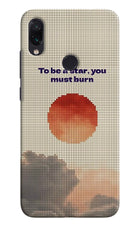 Pixel Sun Redmi Note 7S Hard Case Back Cover by Casekaro