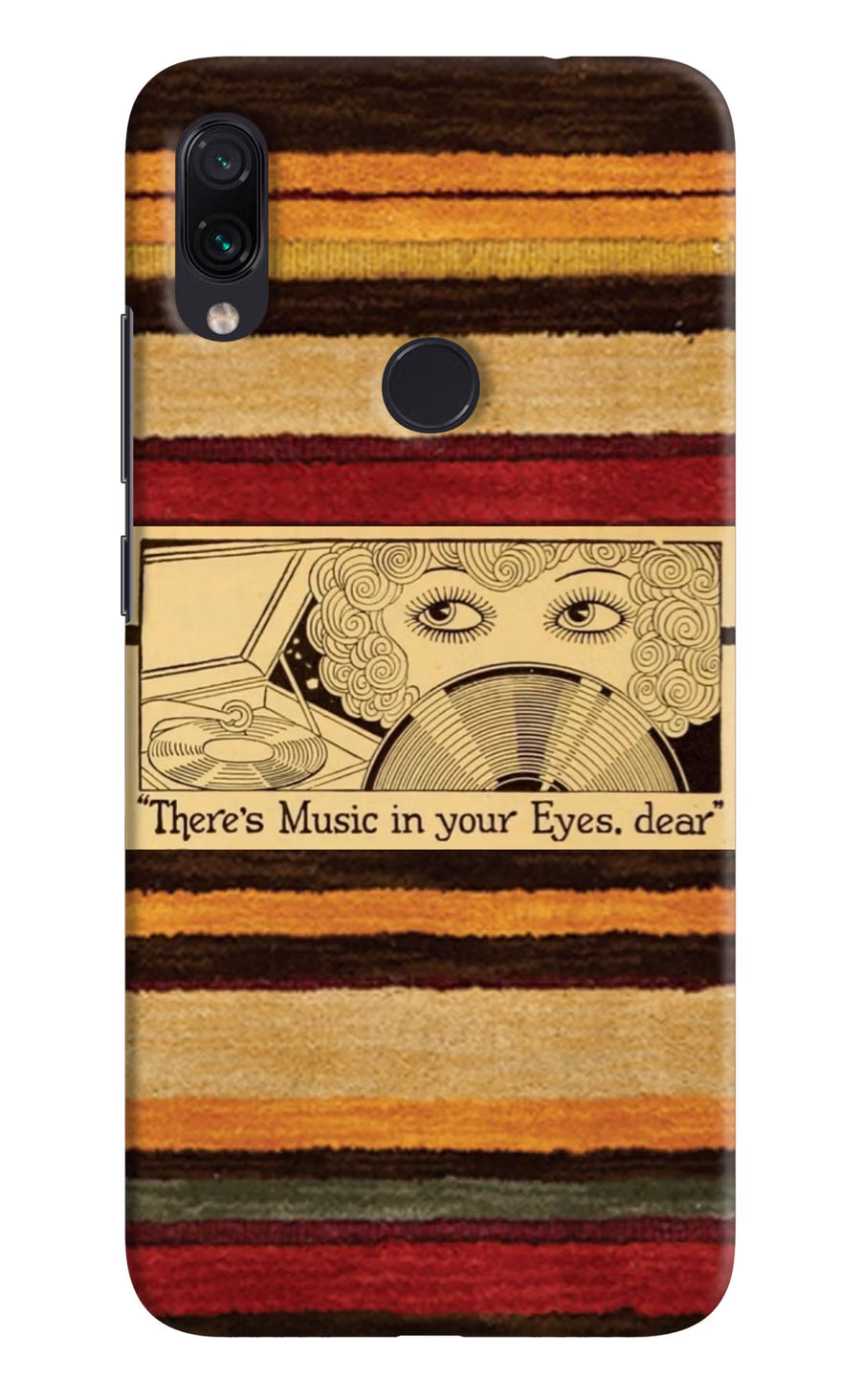 Vinyl Stripes Redmi Note 7S Back Cover, Hard case