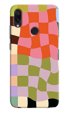 Wavy Grid Redmi Note 7S Hard Case Back Cover by Casekaro