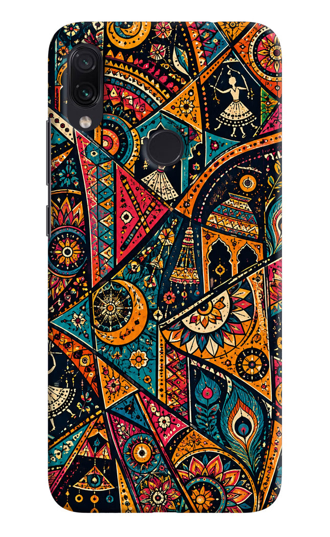 Folk Print Redmi Note 7S Hard Case Back Cover by Casekaro