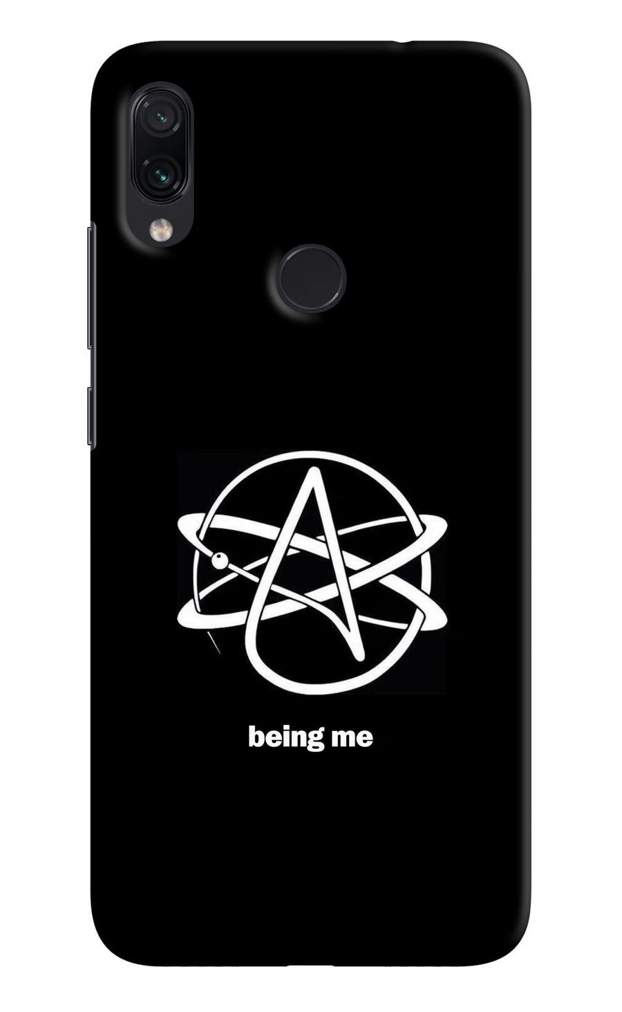 Atheist Symbol Redmi Note 7S Back Cover, Hard case