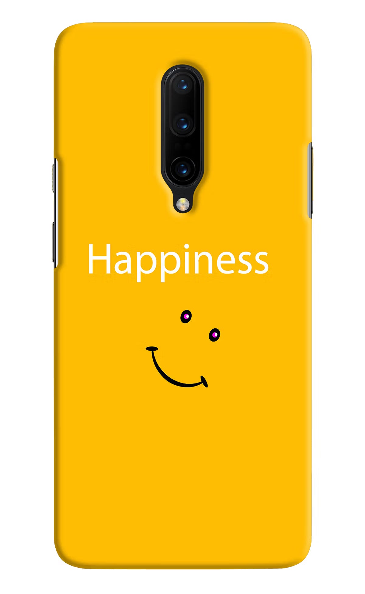 Happiness With Smiley Oneplus 7 Pro Hard Case Back Cover by Casekaro