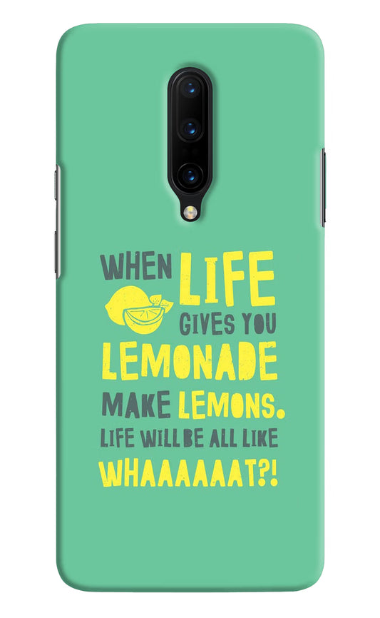 Quote Oneplus 7 Pro Hard Case Back Cover by Casekaro