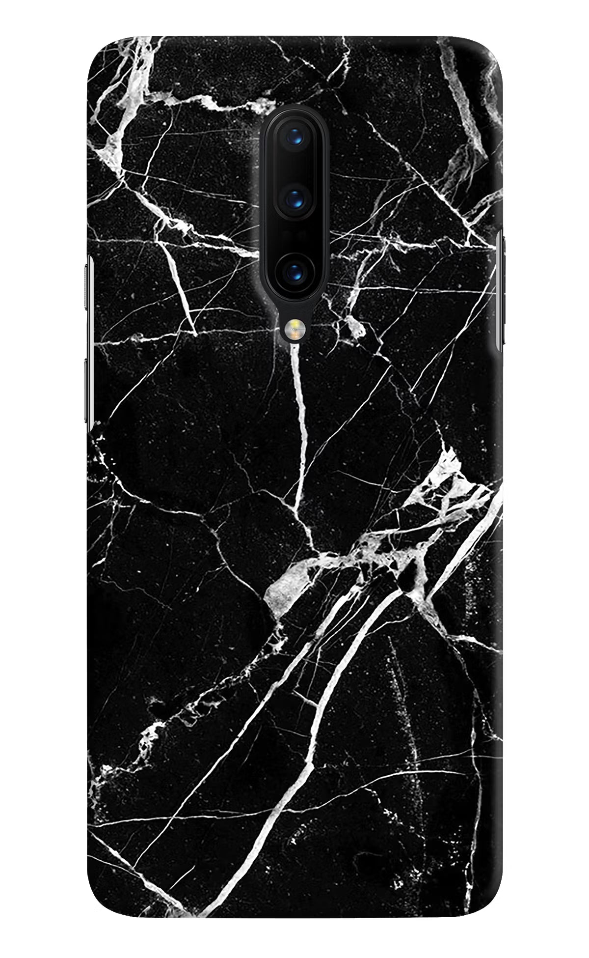 Black Marble Pattern Oneplus 7 Pro Hard Case Back Cover by Casekaro