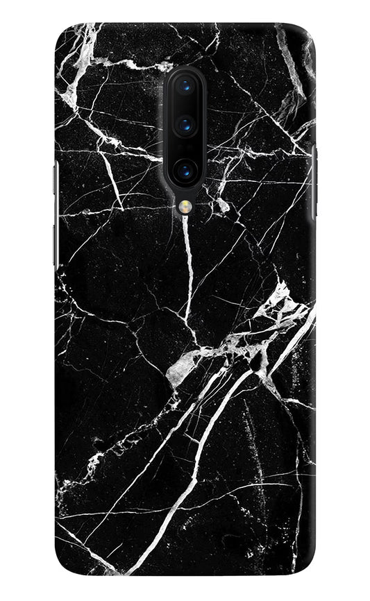 Black Marble Pattern Oneplus 7 Pro Hard Case Back Cover by Casekaro