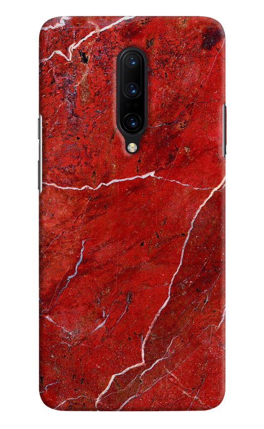 Red Marble Design Oneplus 7 Pro Hard Case Back Cover by Casekaro