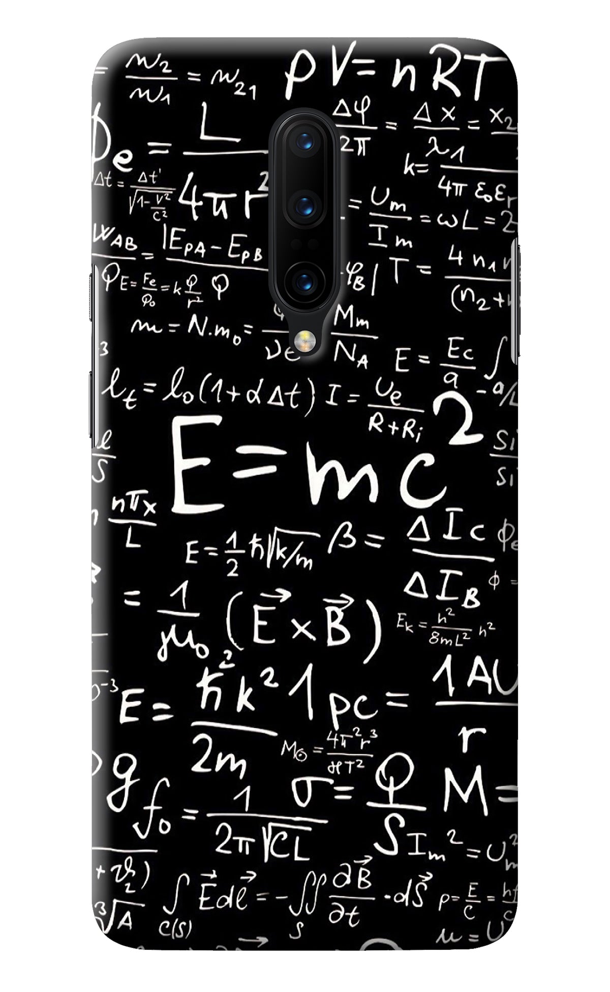 Physics Albert Einstein Formula Oneplus 7 Pro Back Cover