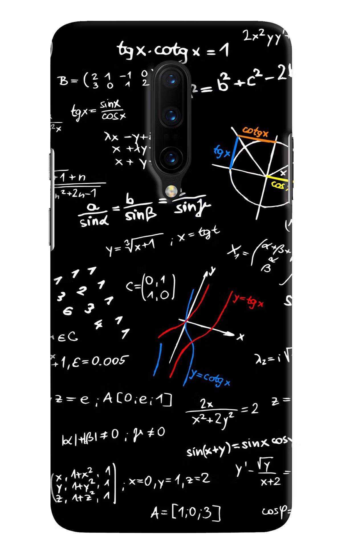 Mathematics Formula Oneplus 7 Pro Hard Case Back Cover by Casekaro