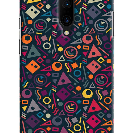 Geometric Abstract Oneplus 7 Pro Hard Case Back Cover by Casekaro