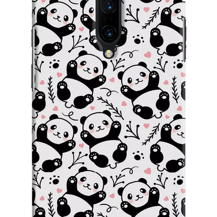 Cute Panda Oneplus 7 Pro Hard Case Back Cover by Casekaro