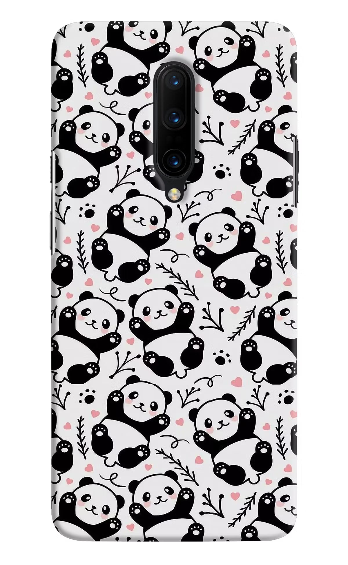 Cute Panda Oneplus 7 Pro Hard Case Back Cover by Casekaro