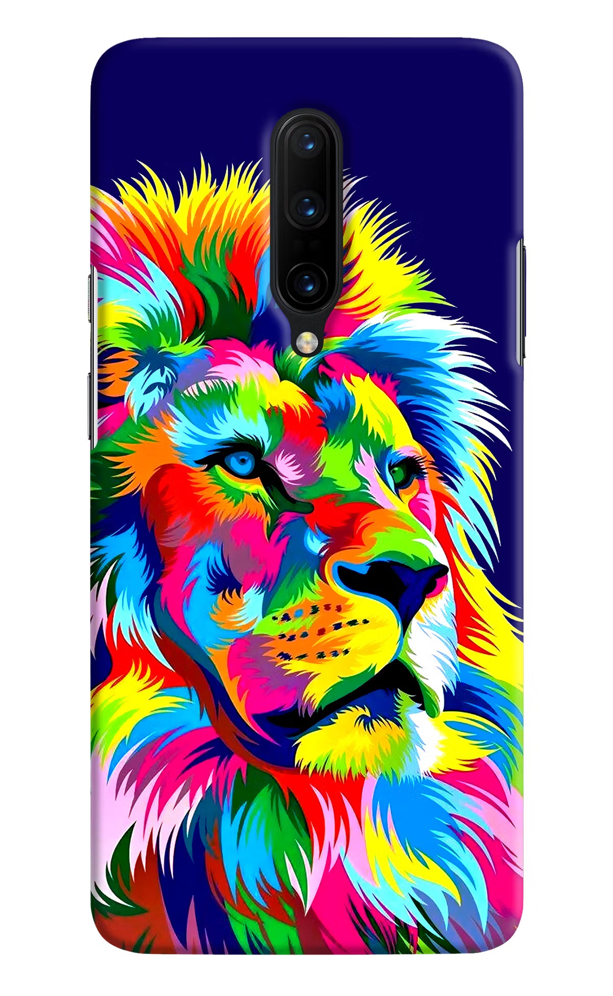 Vector Art Lion Oneplus 7 Pro Hard Case Back Cover by Casekaro