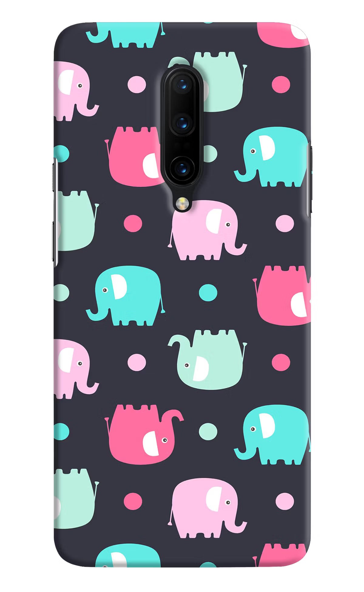 Elephants Oneplus 7 Pro Hard Case Back Cover by Casekaro